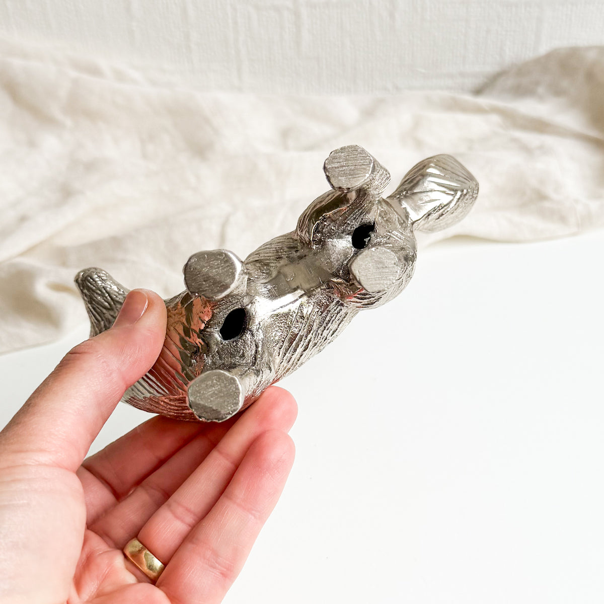 Metal Fox Figurine