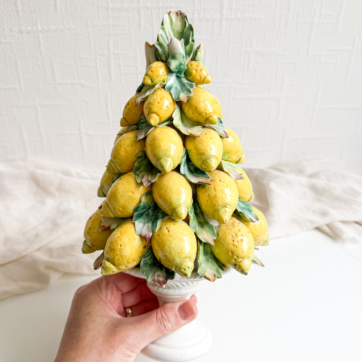 Capodimonte Ceramic Lemon Topiary