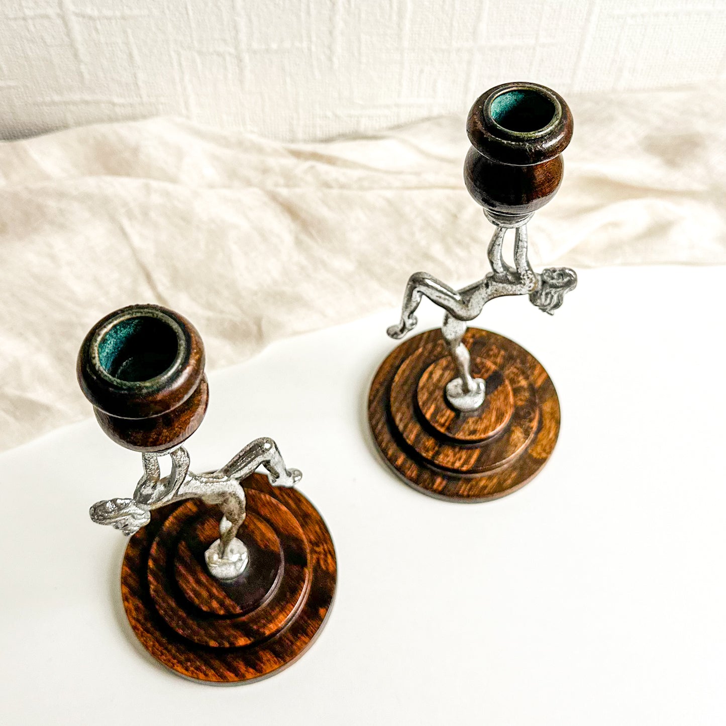 Pair of Art Deco Candlesticks