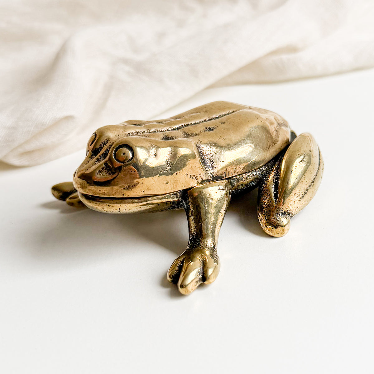 Brass Frog Box / Ashtray