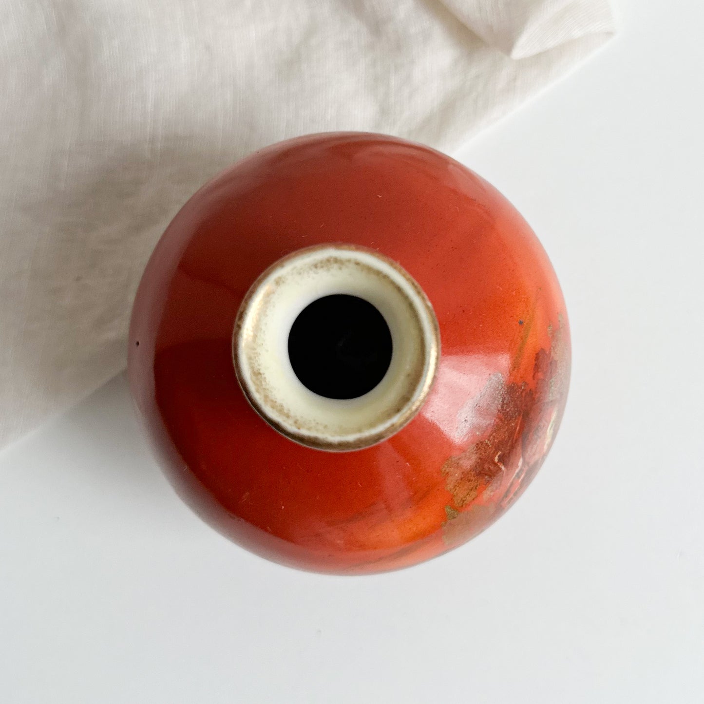 Antique Ball Shaped Bud Vase