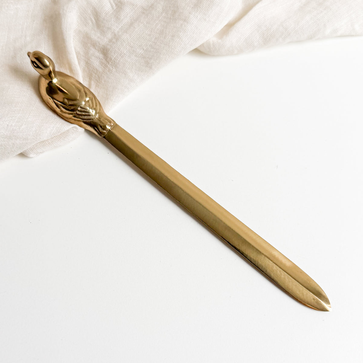 Brass Duck Letter Opener
