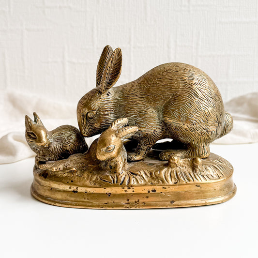 Brass Rabbit Figurine