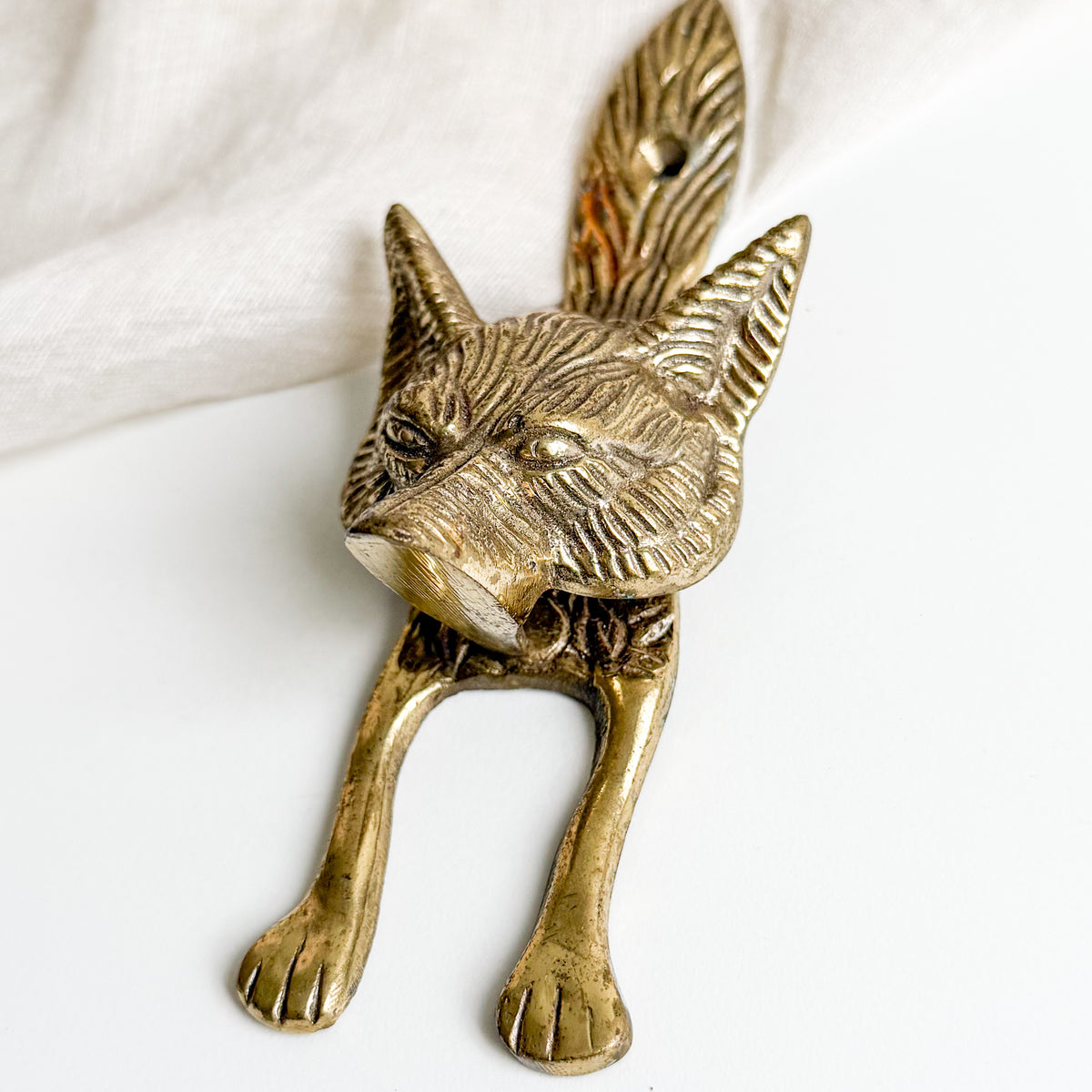 Brass Fox Door Knocker