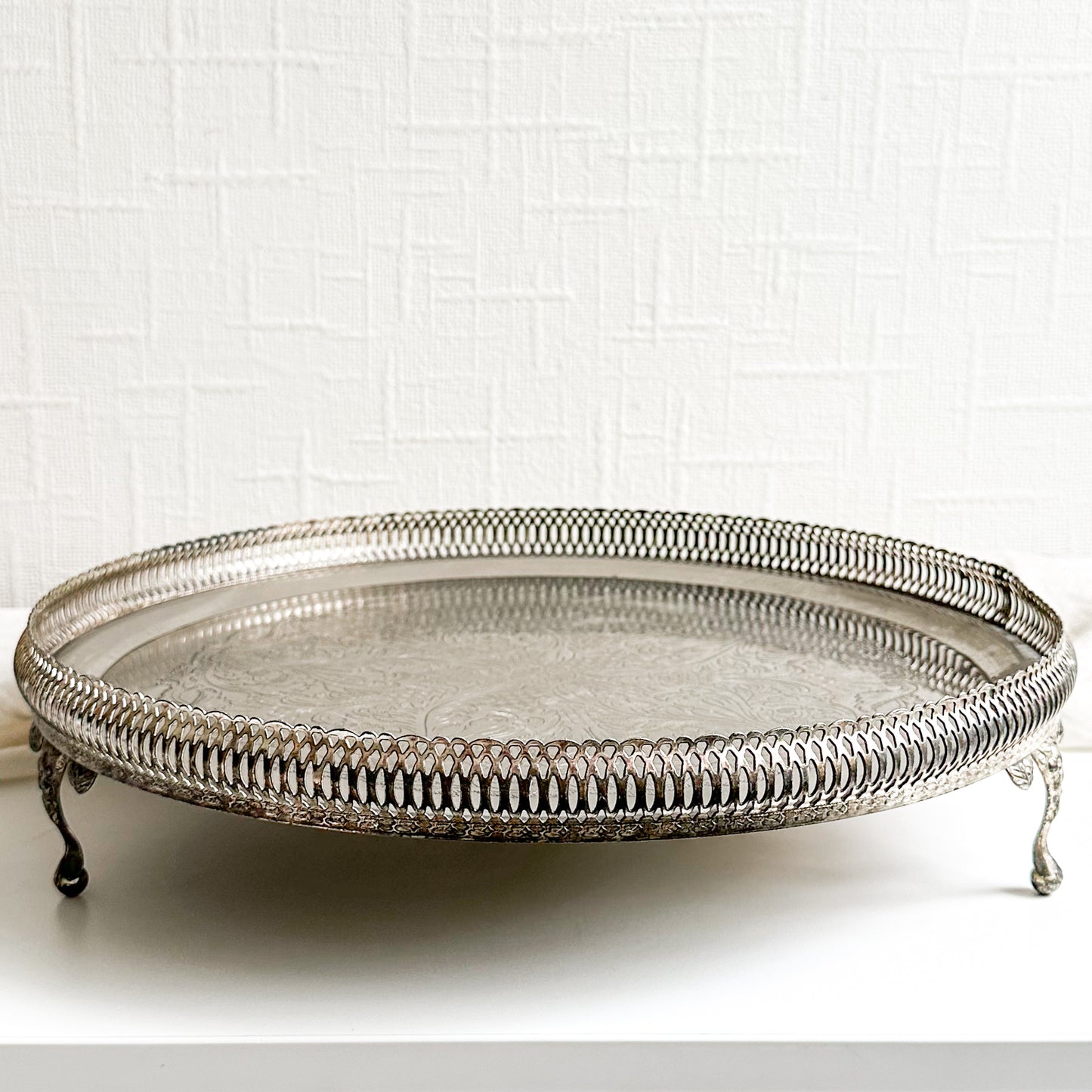 Silver Plated Tray on Legs