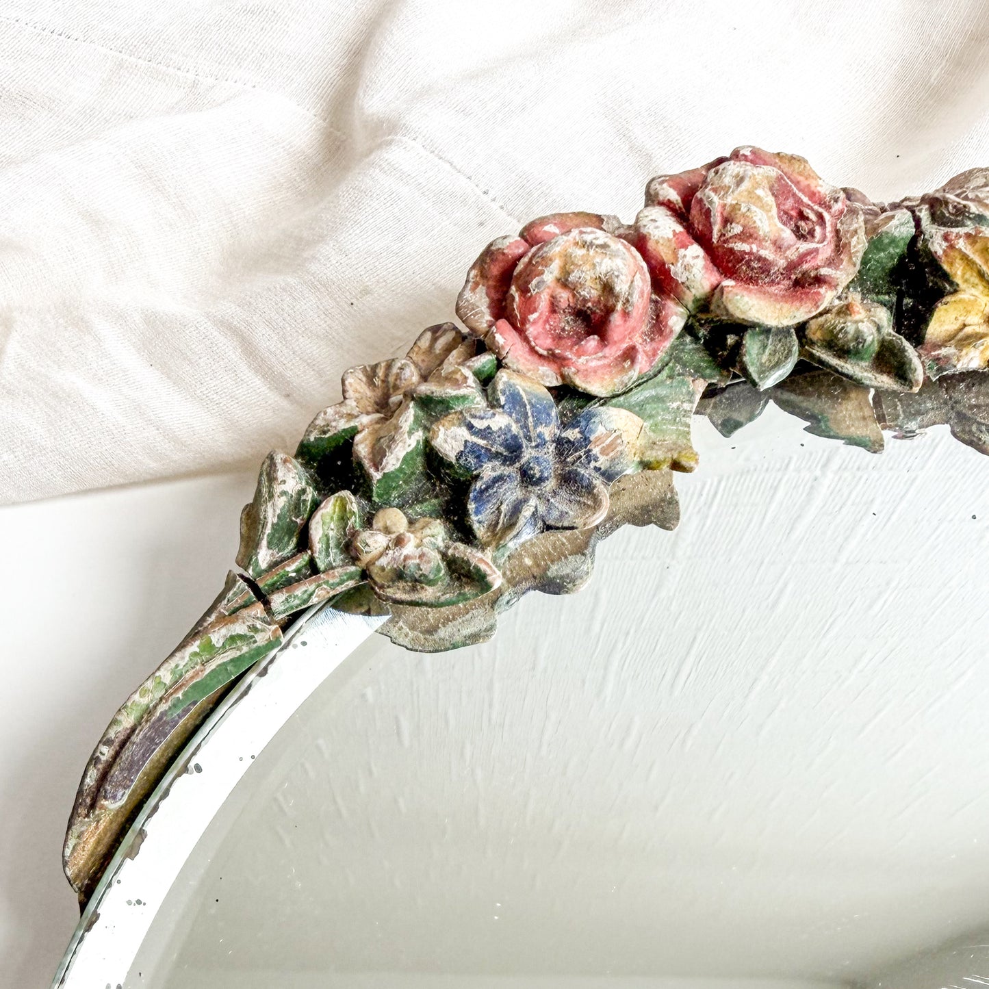 Ornate Barbola Table Mirror