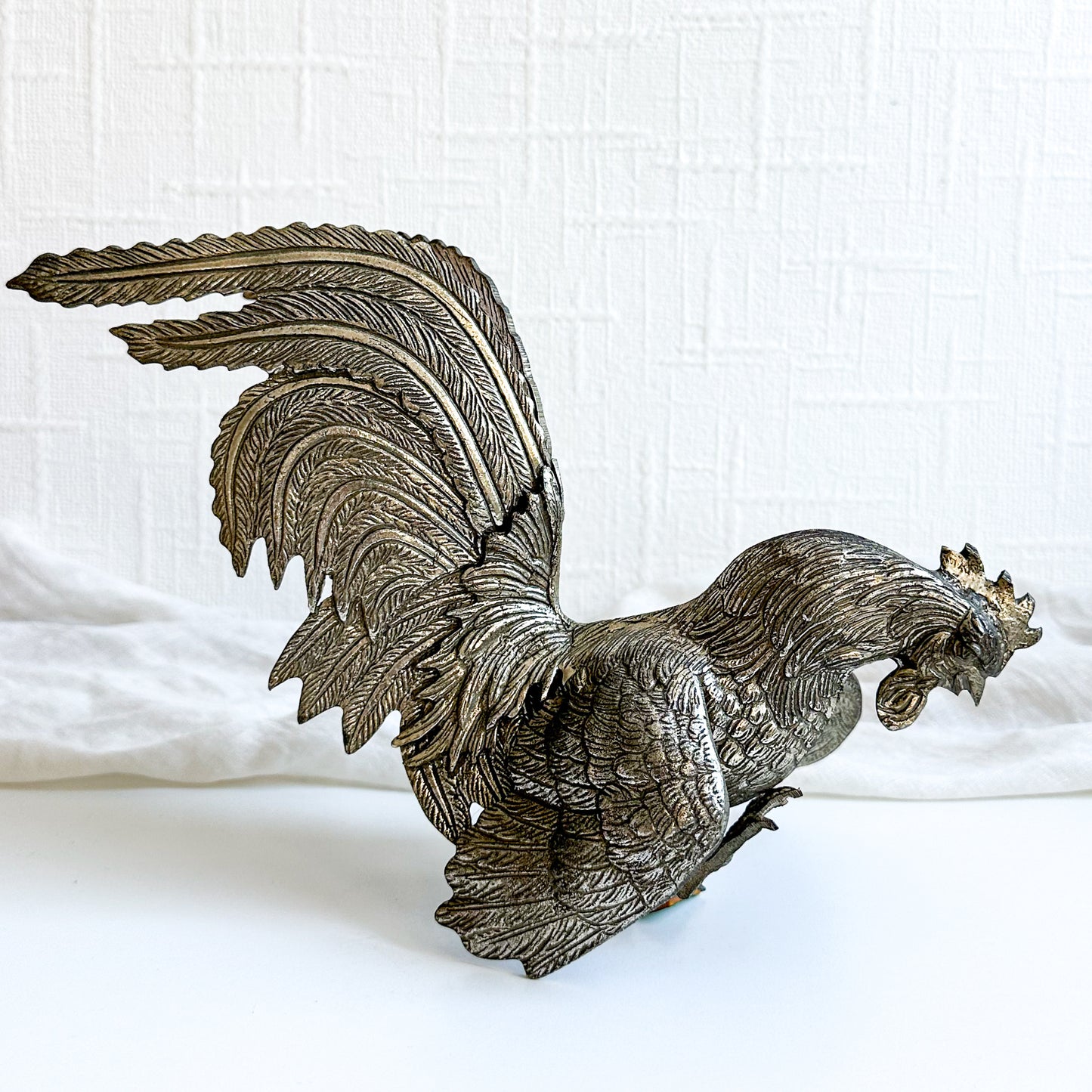 Metal Rooster Figurine