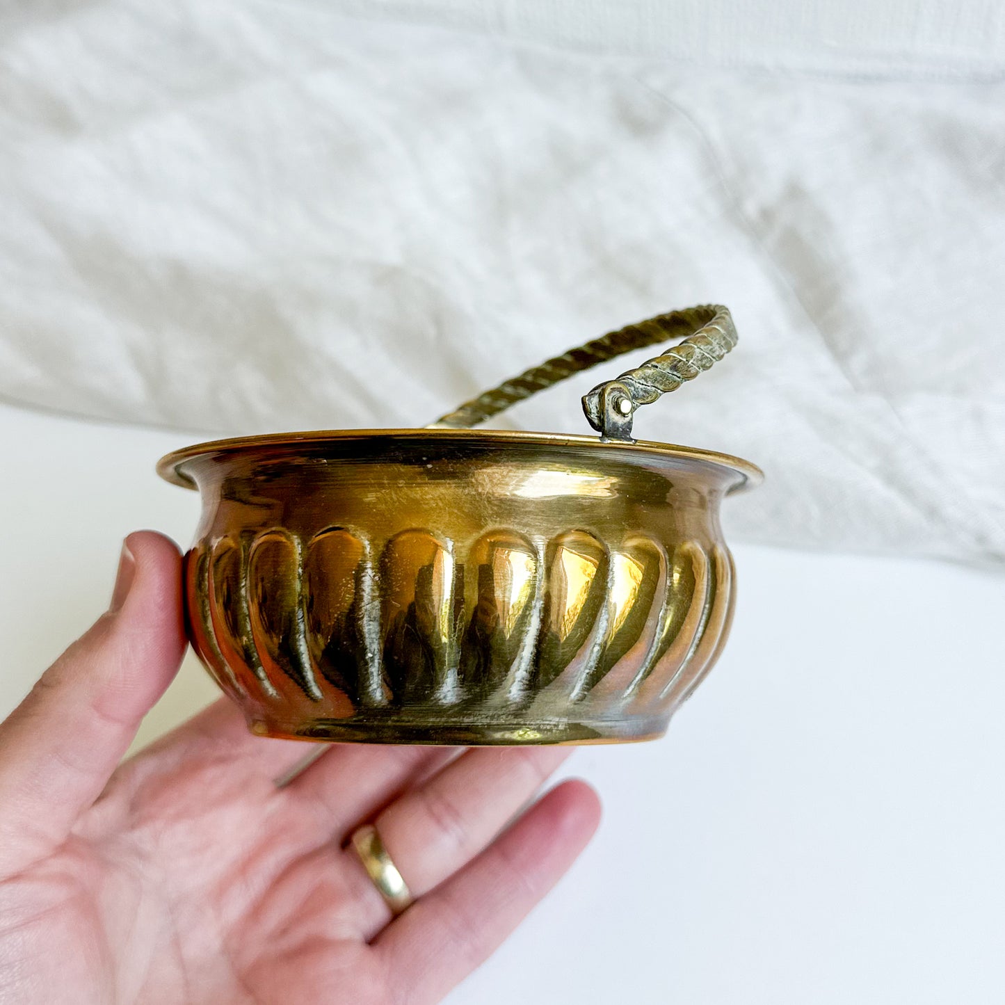 Brass Trinket Bowl / Basket