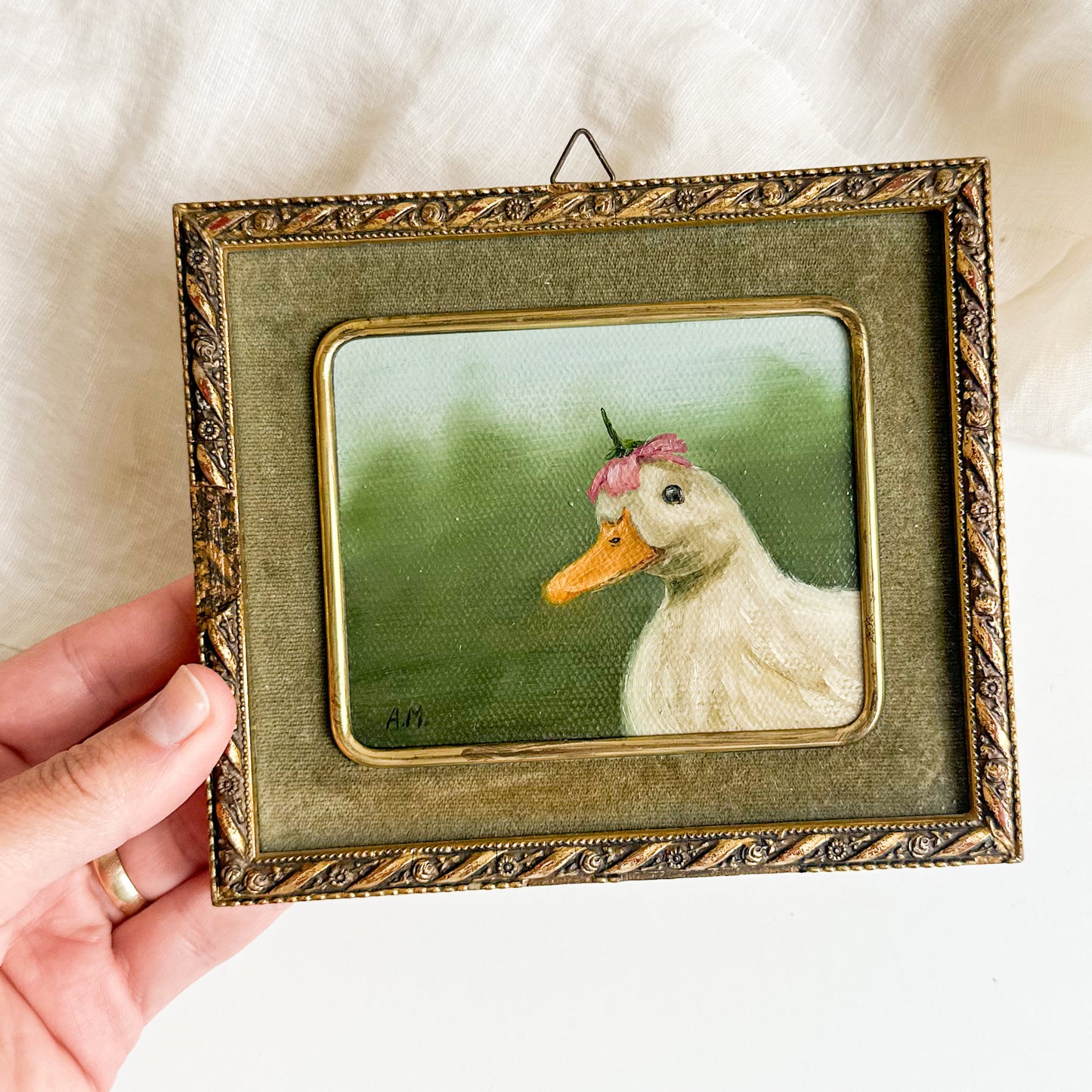 “Sunday Hat” - Original Oil Painting