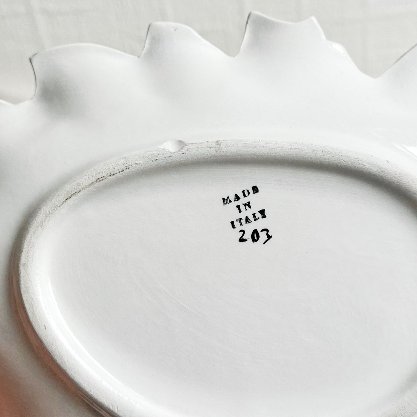 Italian Ceramic Dish with Frog