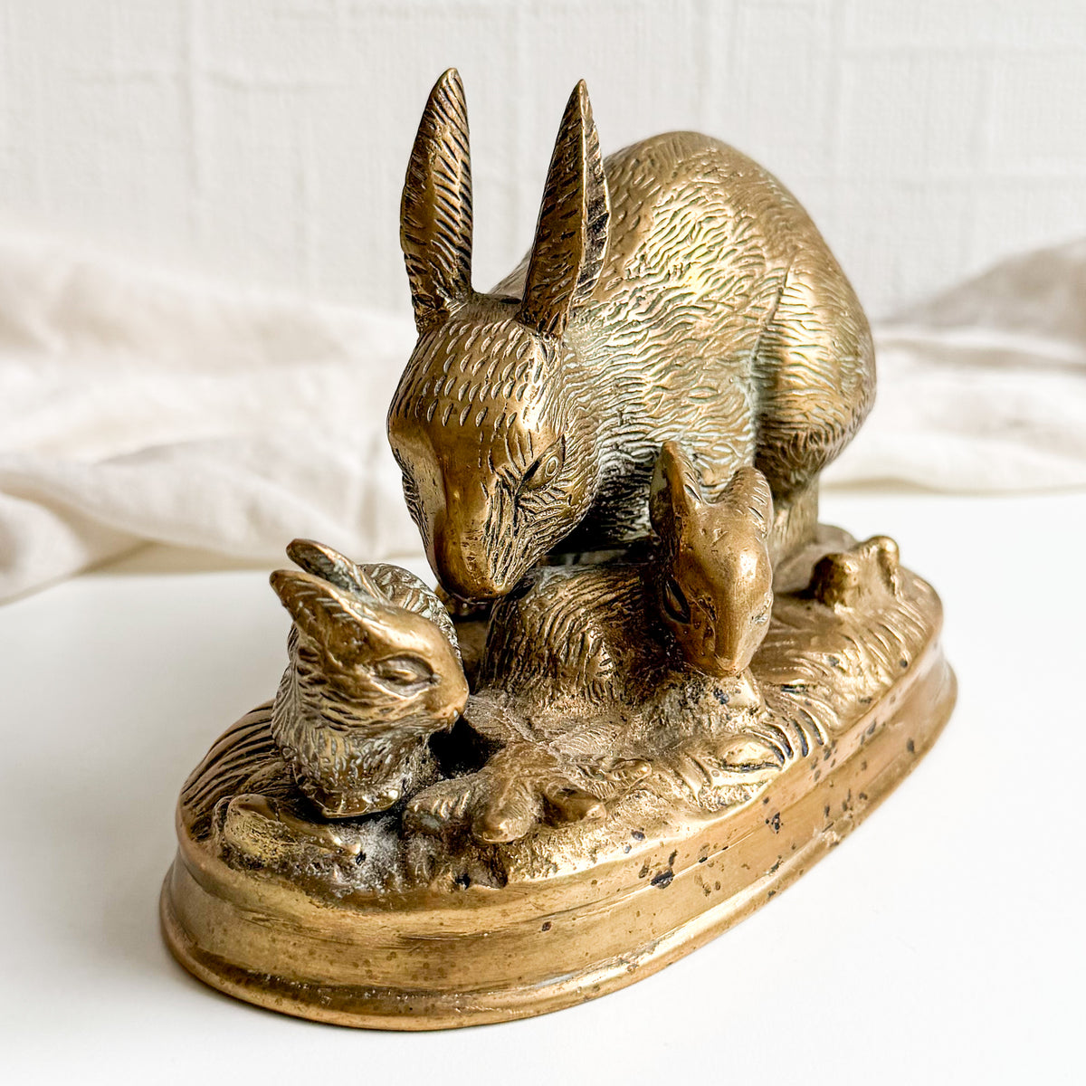 Brass Rabbit Figurine