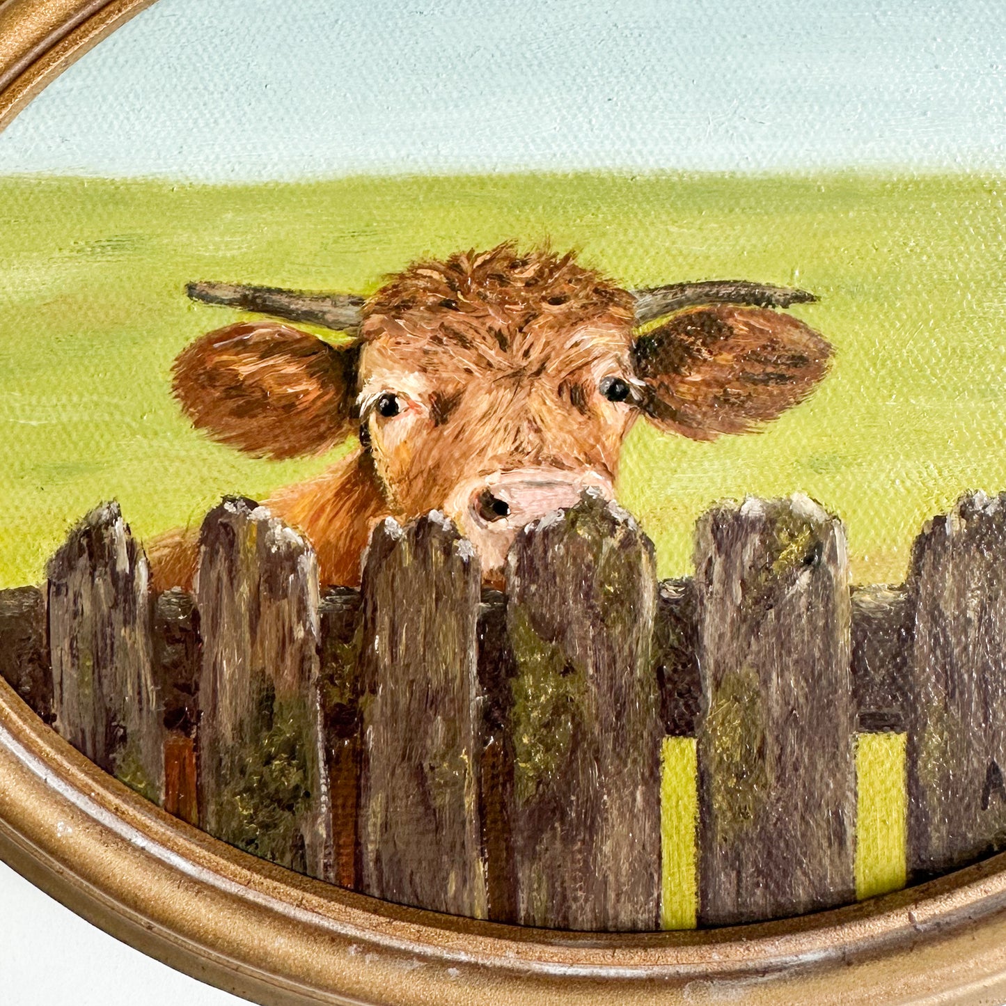 “Nosy Neighbour” - Original Oil Painting