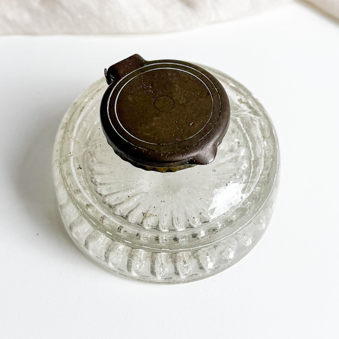 Vintage Glass Inkwell