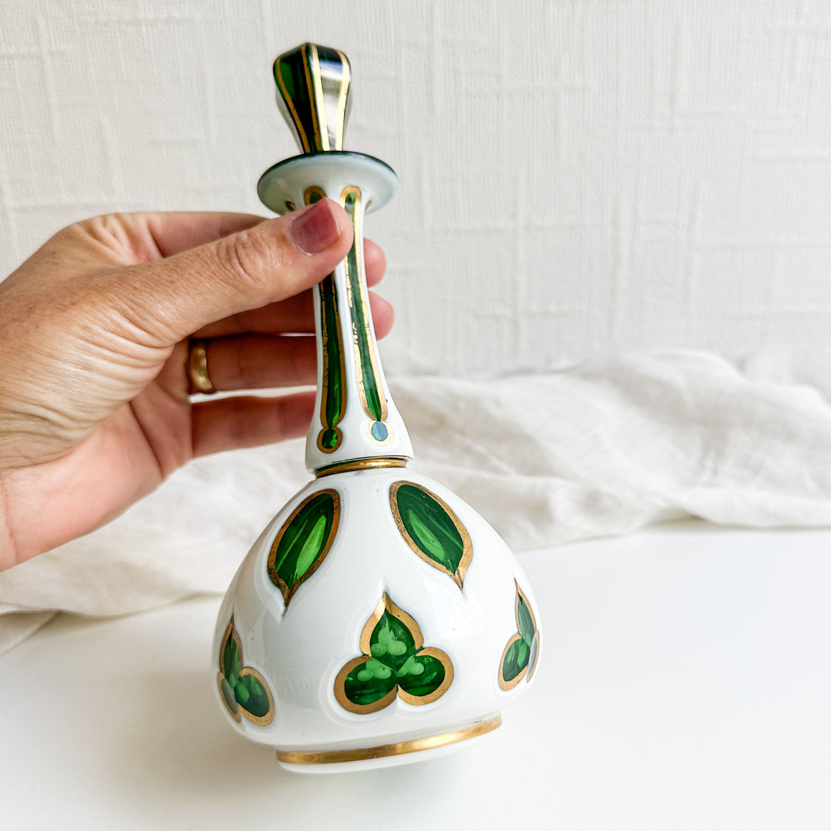 Bohemian Overlay Glass Decanter