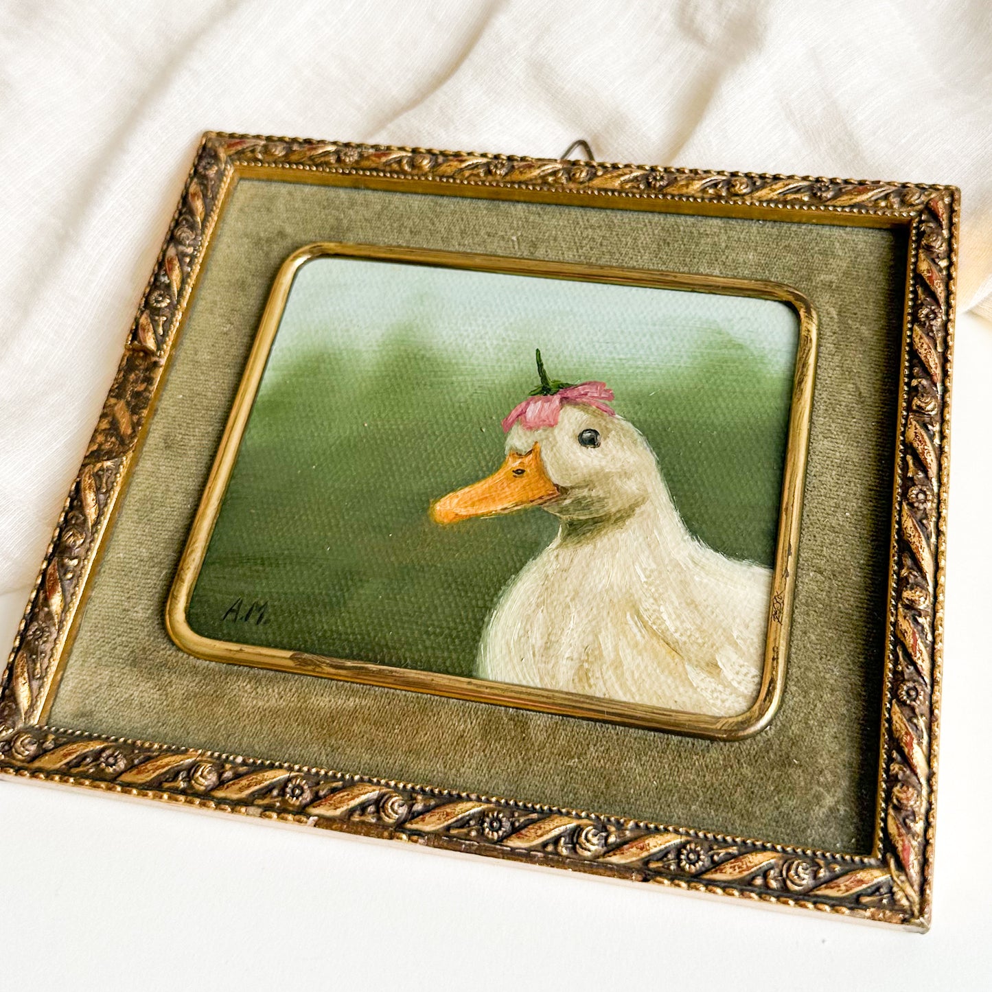“Sunday Hat” - Original Oil Painting