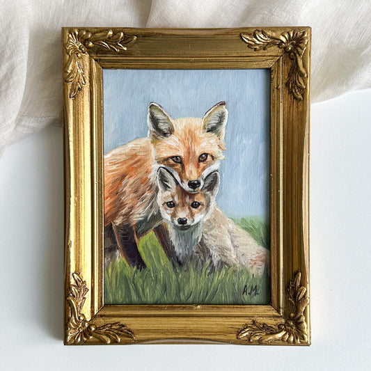 “Two in the Grass” - Original Oil Painting
