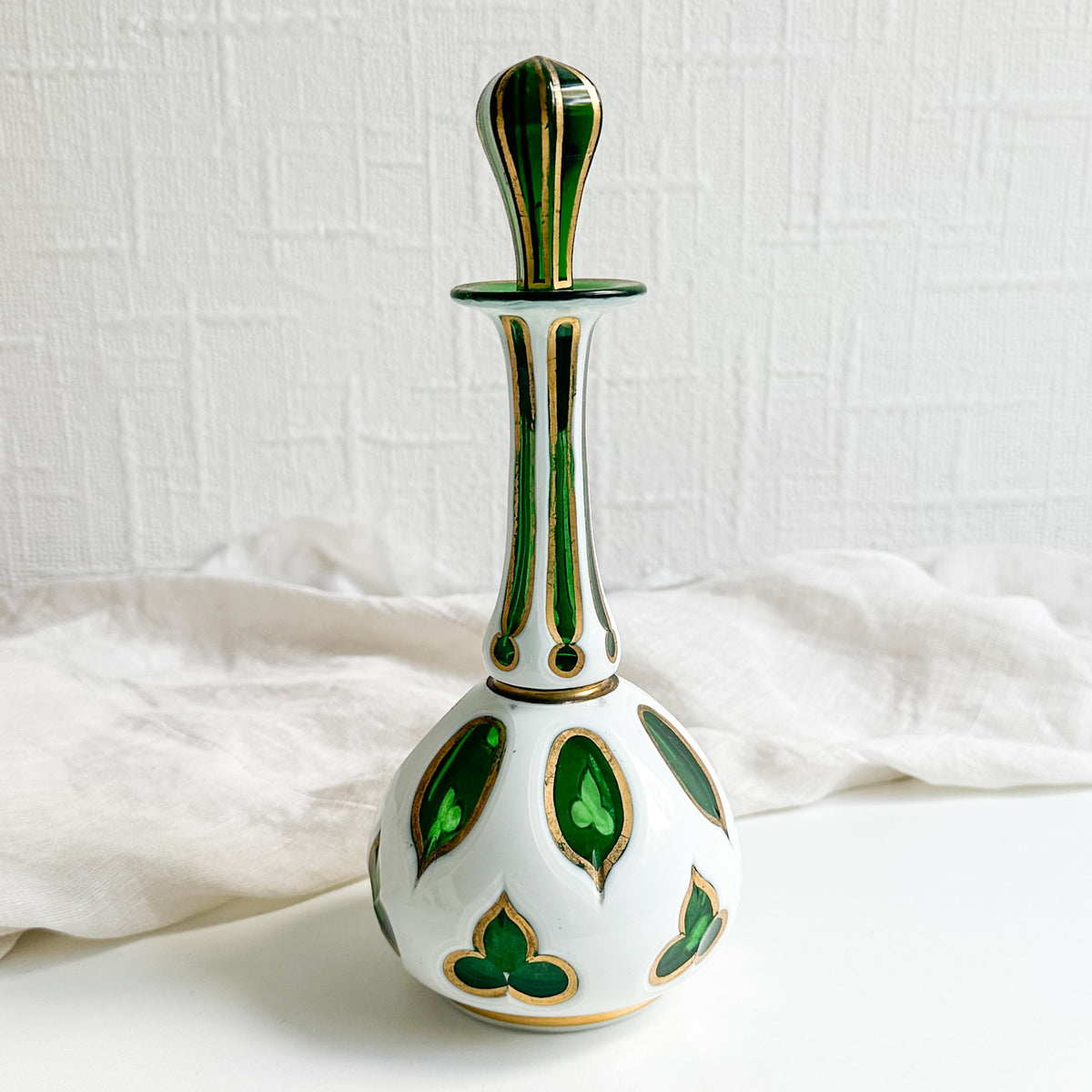 Bohemian Overlay Glass Decanter