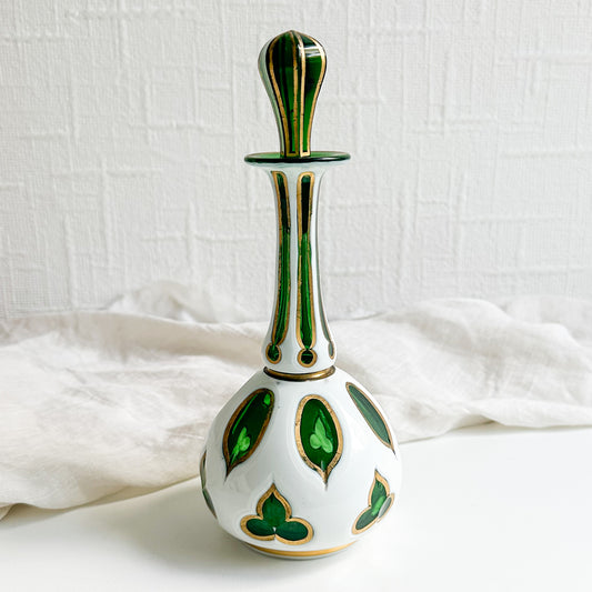 Bohemian Overlay Glass Decanter