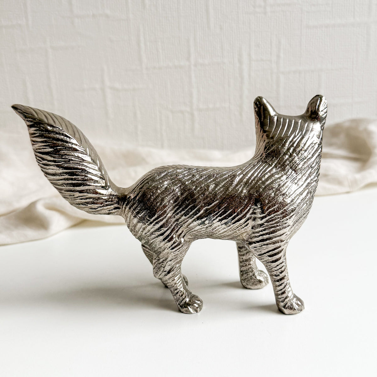 Metal Fox Figurine