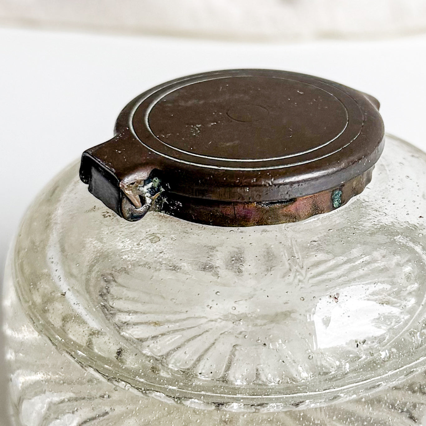 Vintage Glass Inkwell