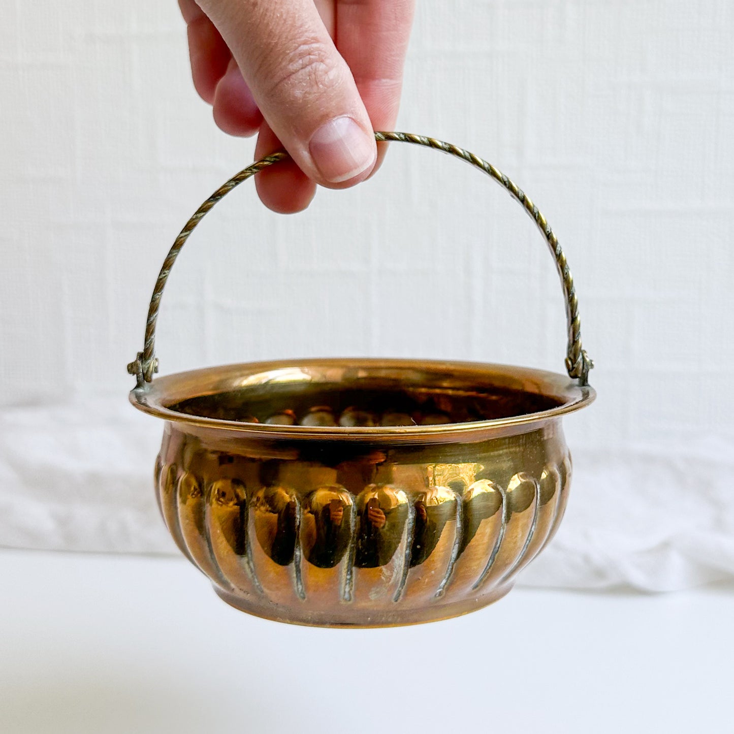 Brass Trinket Bowl / Basket