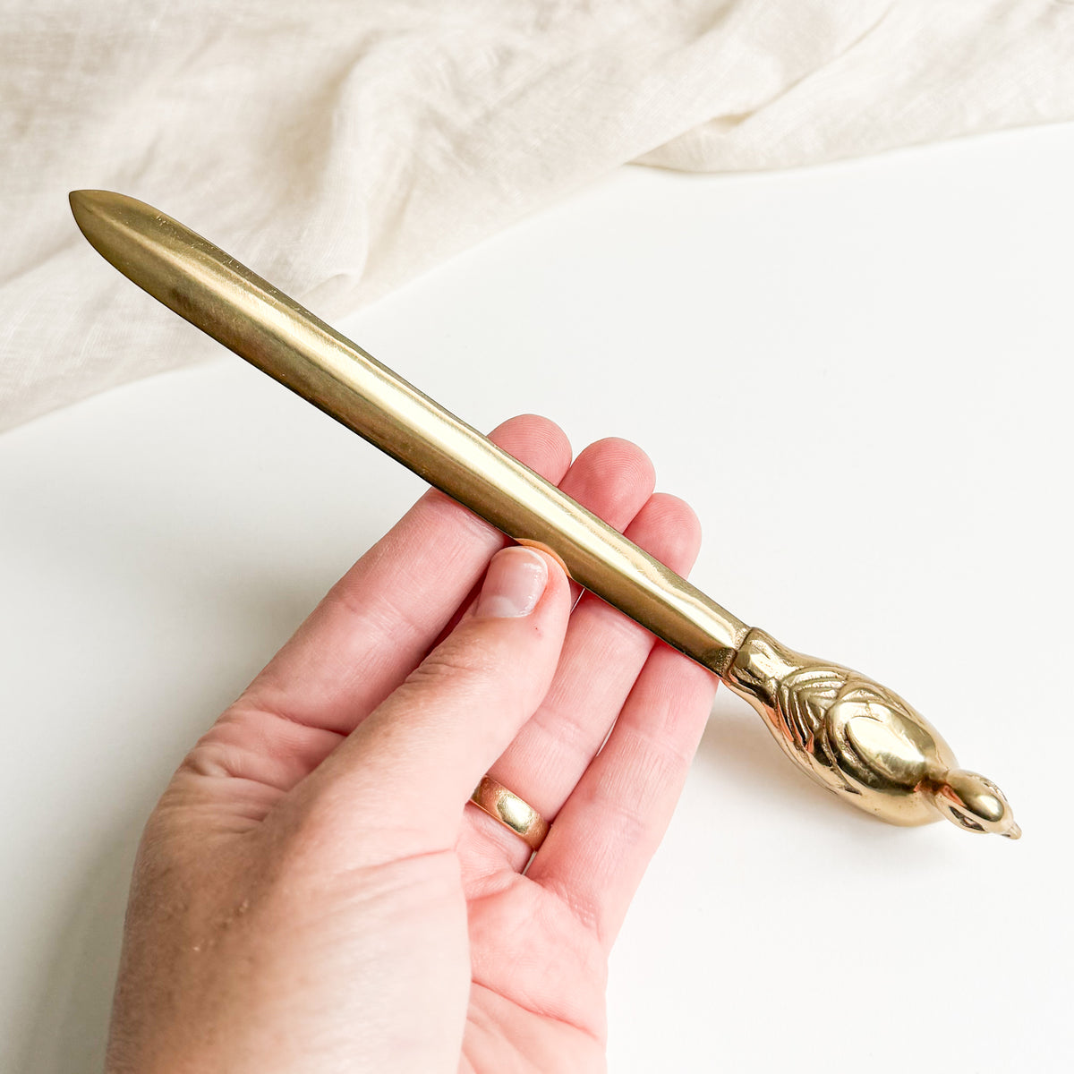 Brass Duck Letter Opener