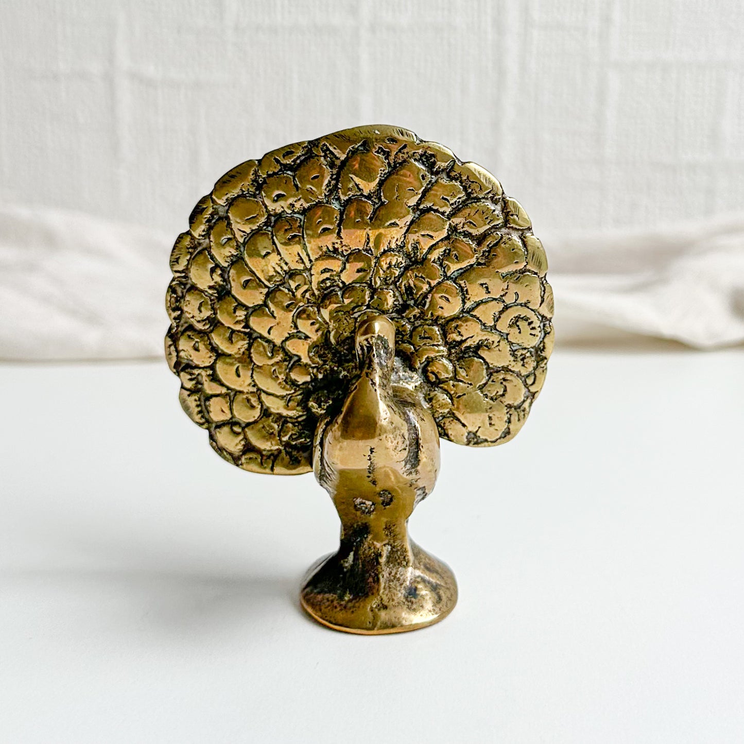Brass Peacock Figurine