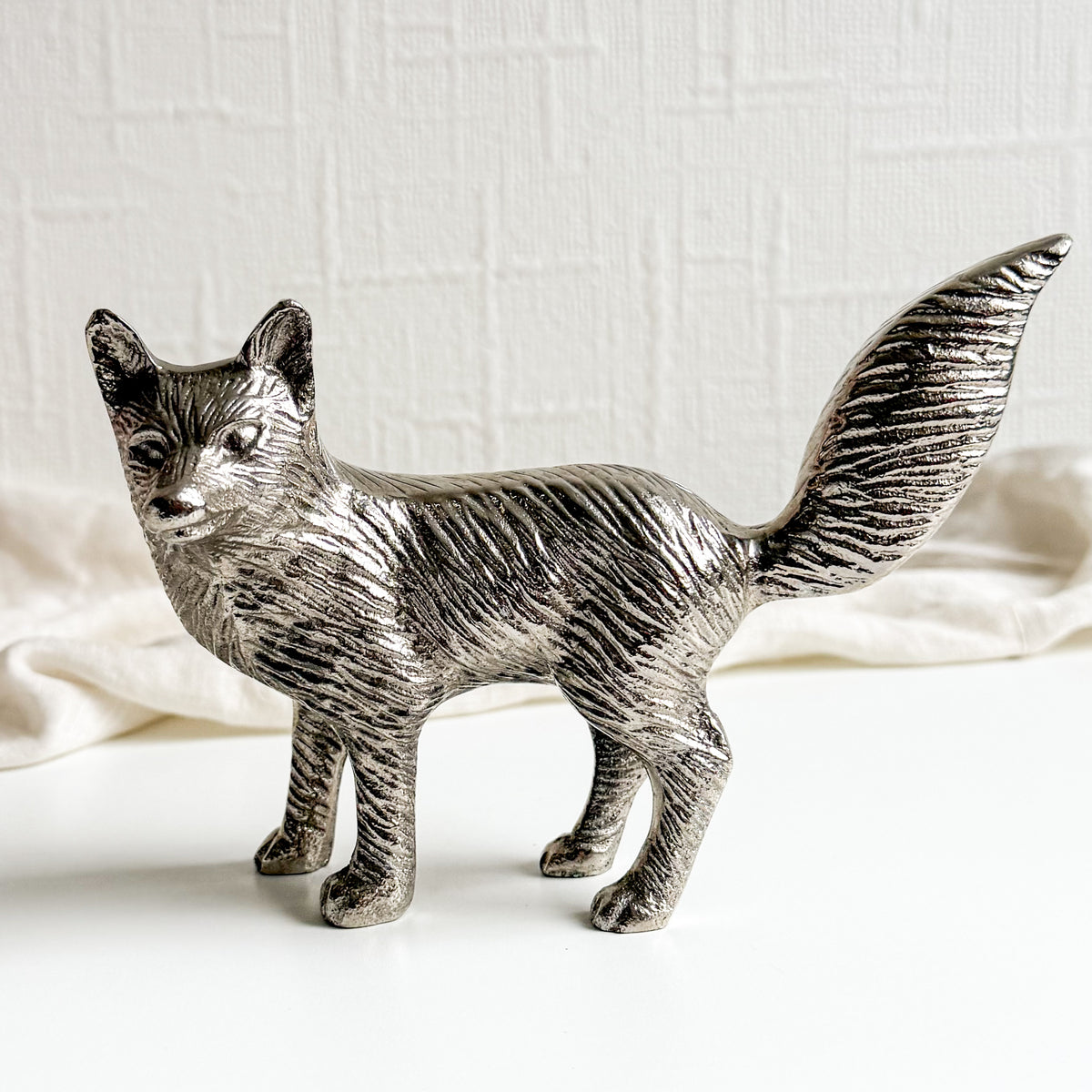 Metal Fox Figurine