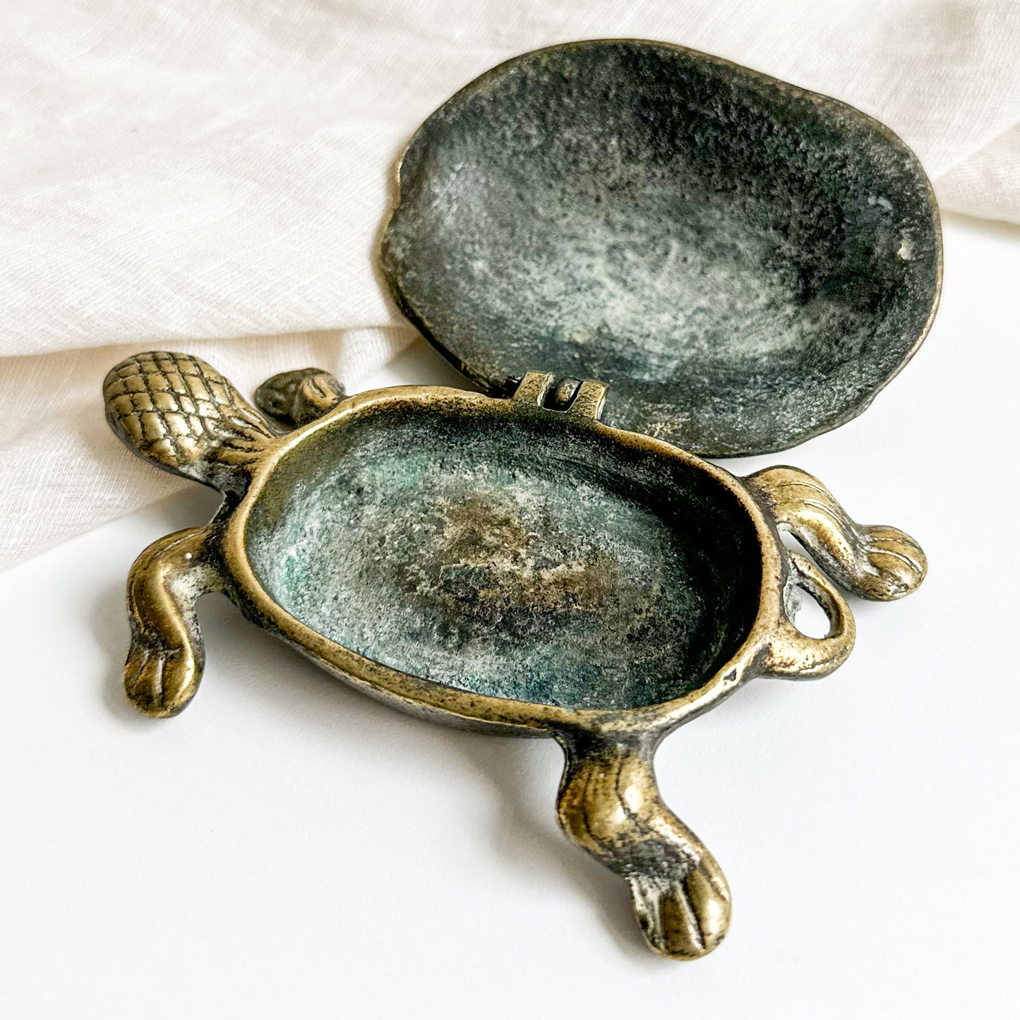 Brass Turtle Box