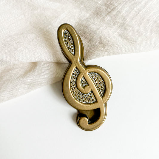 Brass Treble Clef Clip