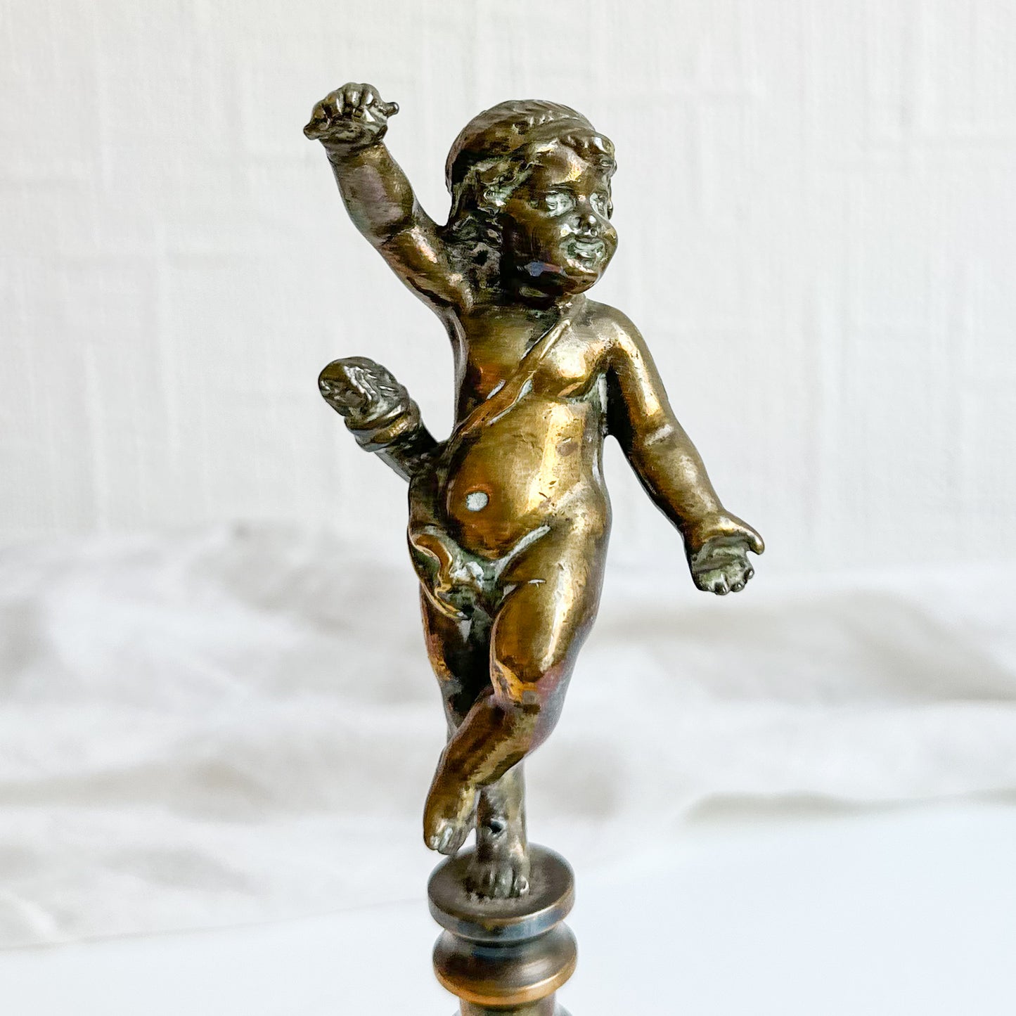 Brass Cherub Sculpture