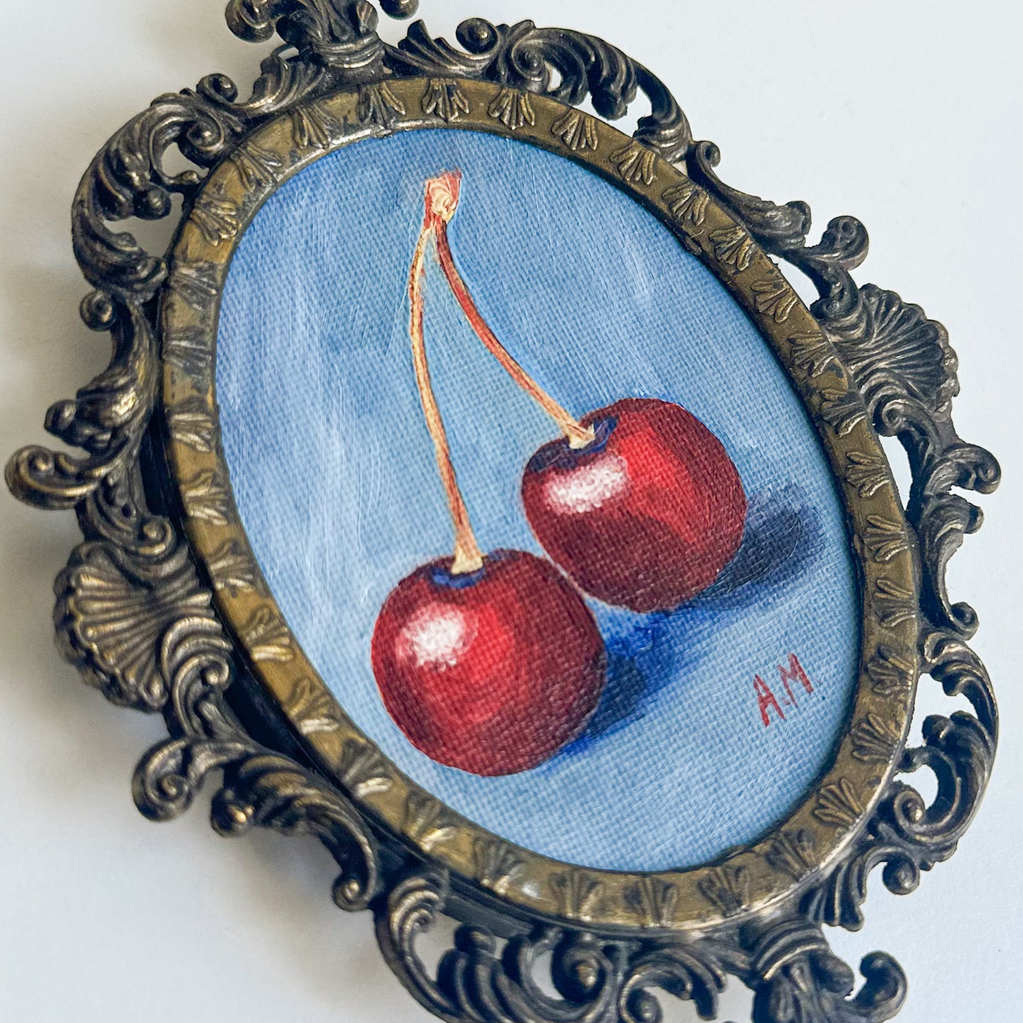“Ruby Pair” - Original Oil Painting