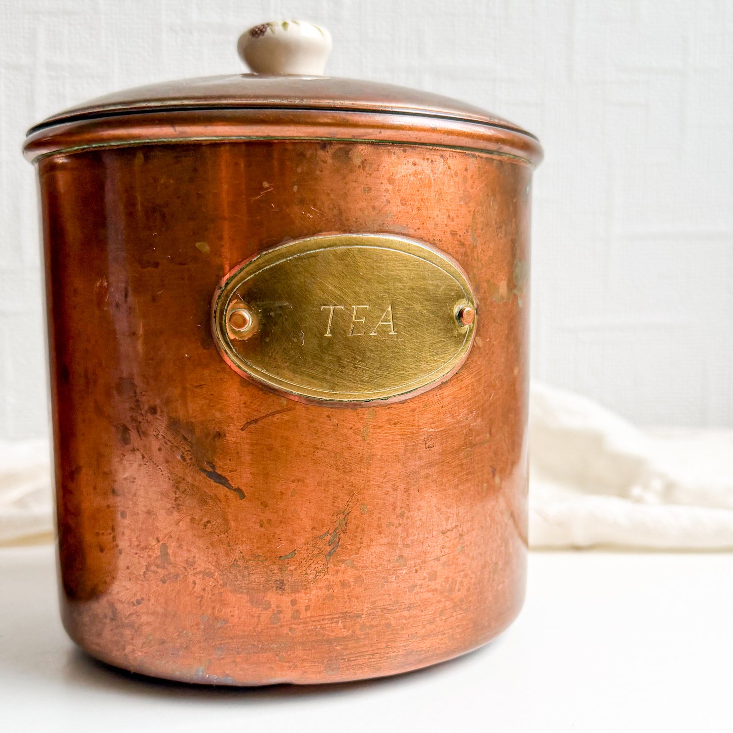 Copper Tea and Coffee Canisters