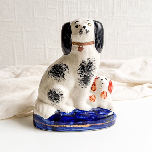 Staffordshire Style Dog with Pup