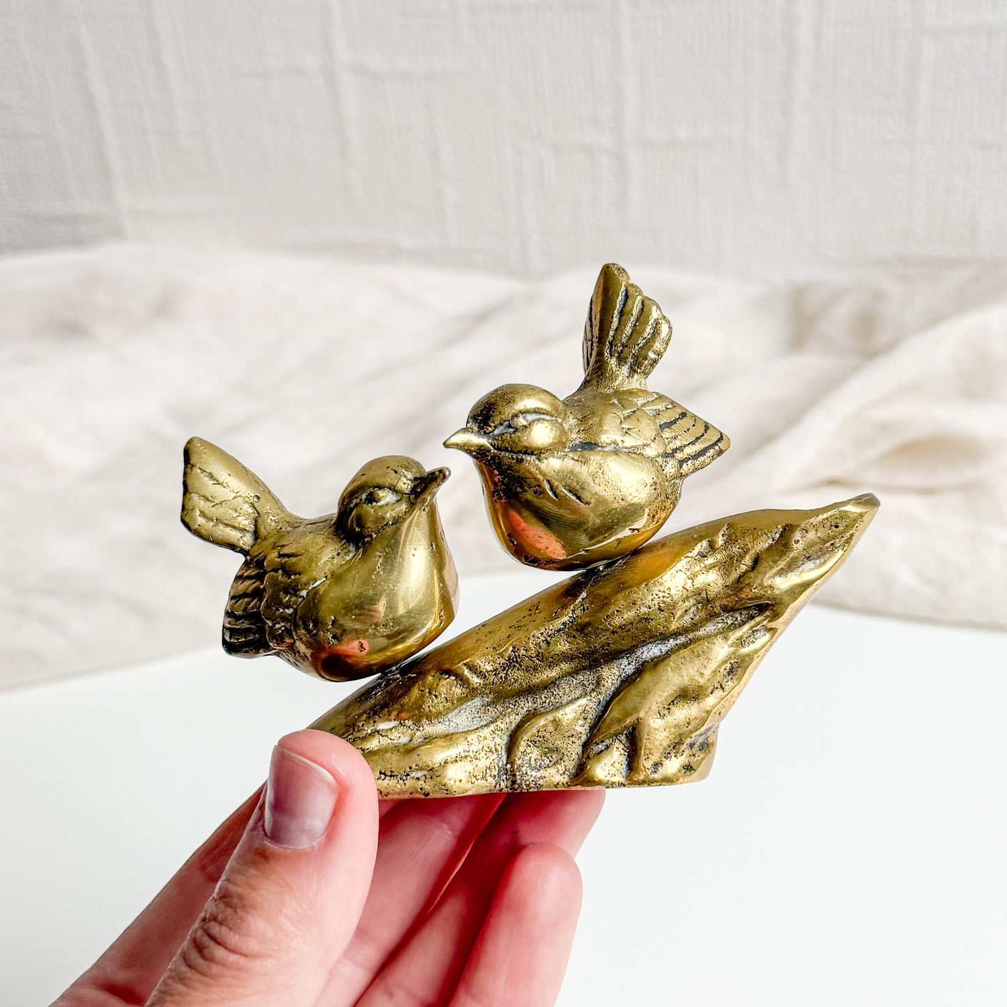 Brass Bird Figurine