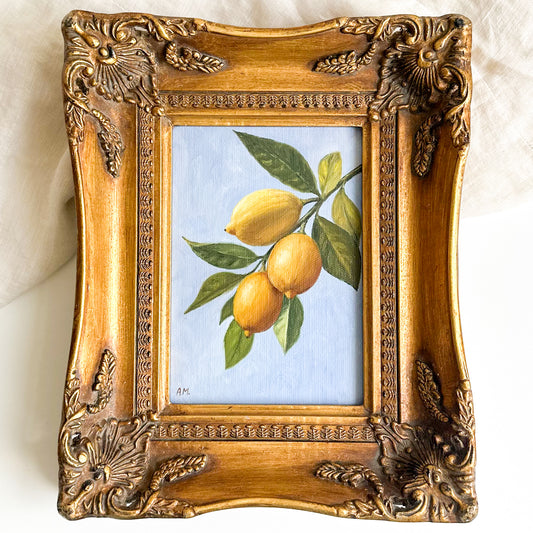 “Lemon Branch” - Original Oil Painting