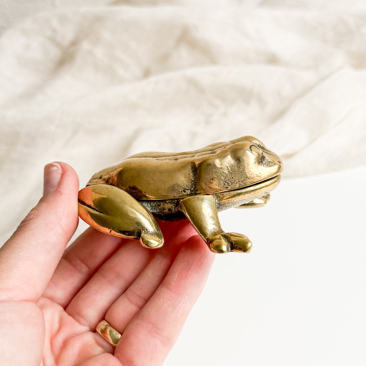 Brass Frog Box / Ashtray