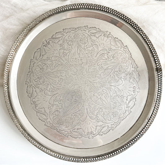 Silver Plated Tray on Legs