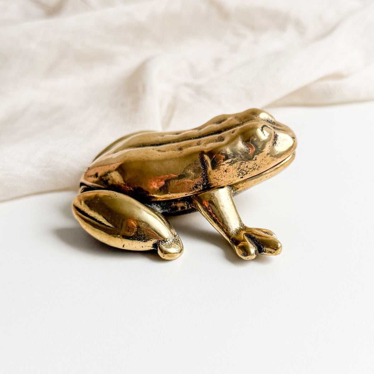 Brass Frog Box / Ashtray