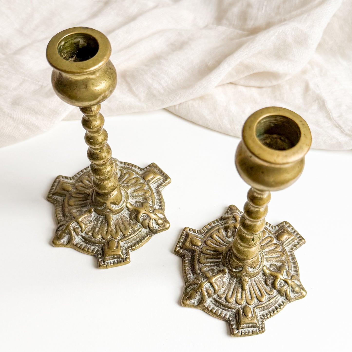 Pair of Brass Candlesticks