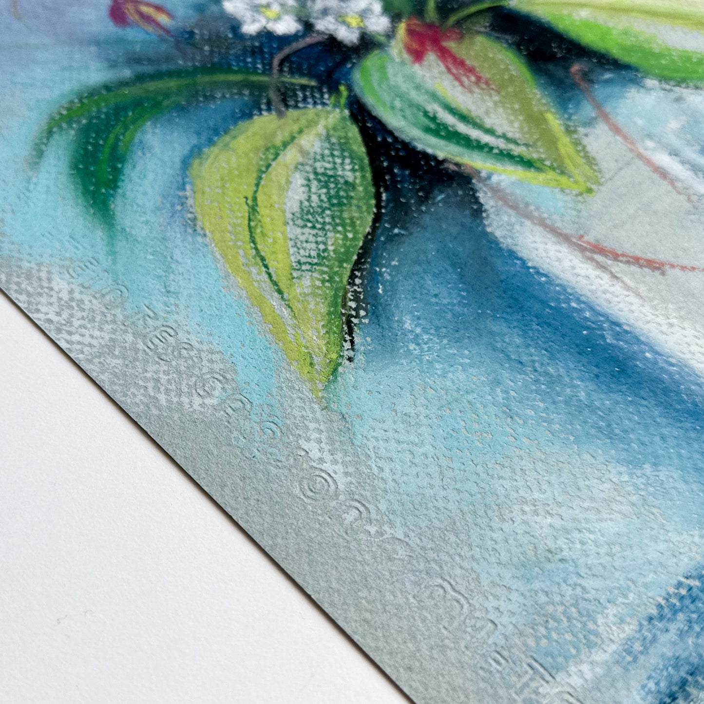 Unframed Oil Pastel - Flowers