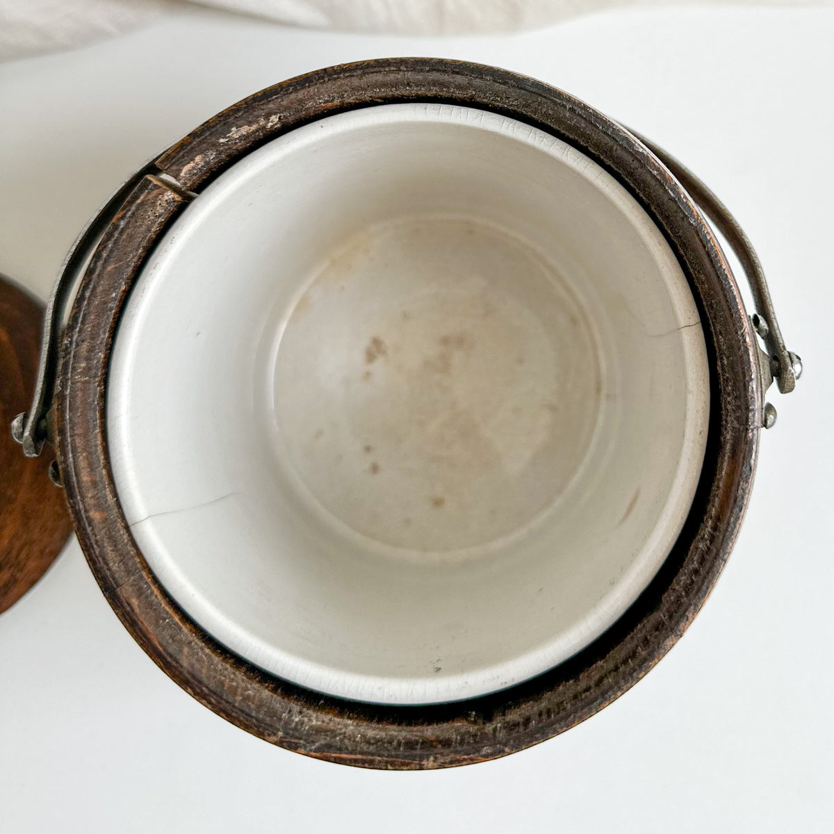 Oak Biscuit Barrel