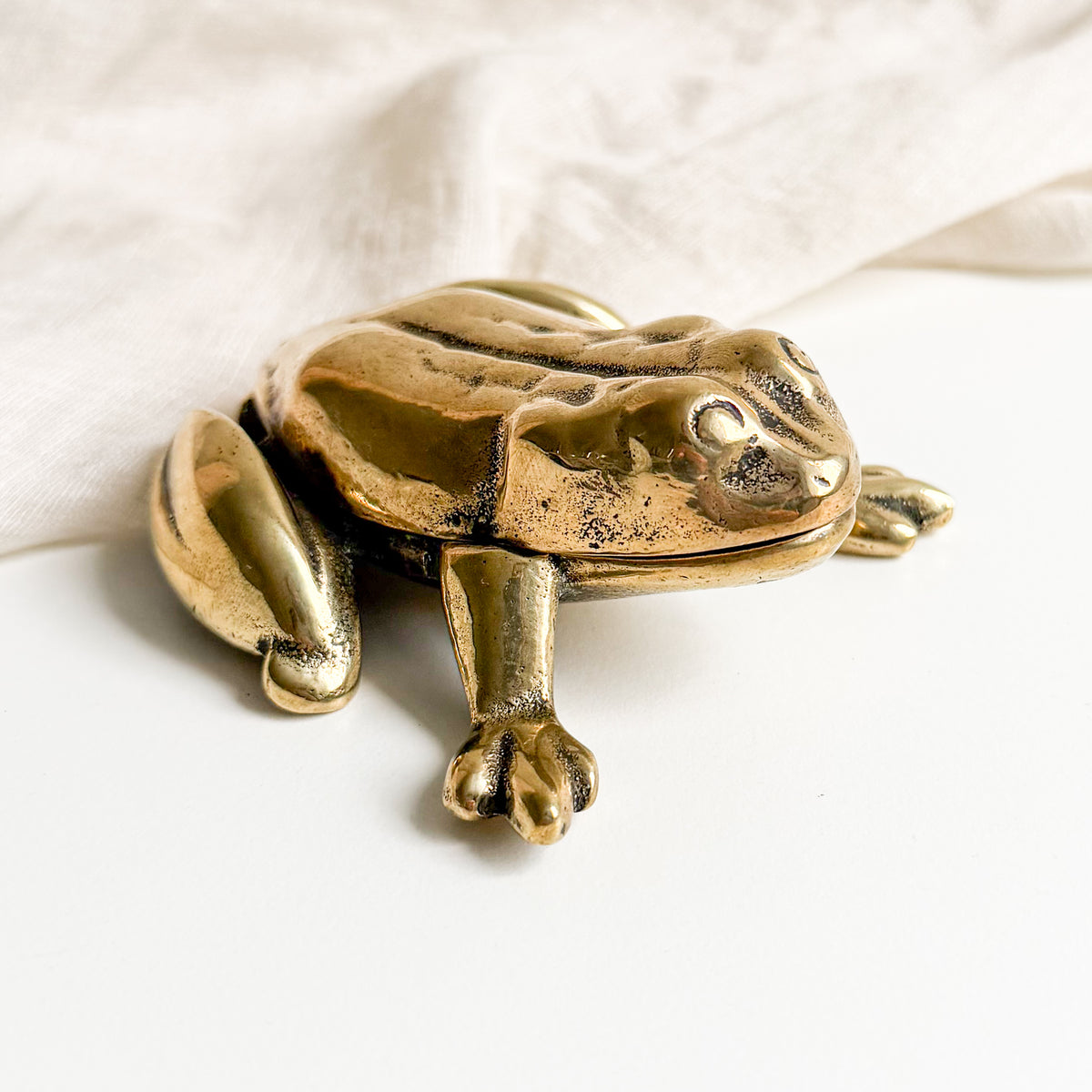 Brass Frog Box / Ashtray