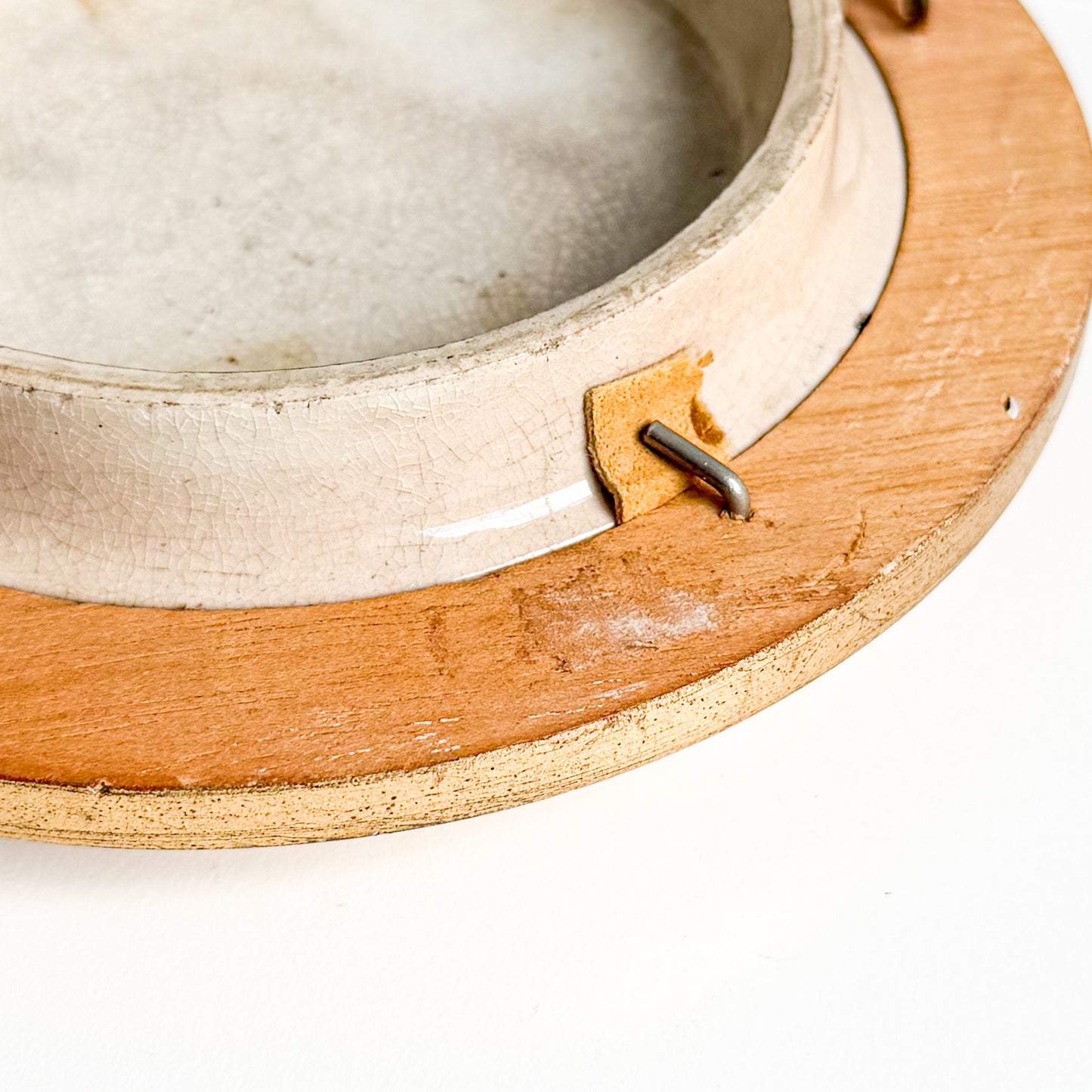 Framed Prattware Pot Lid