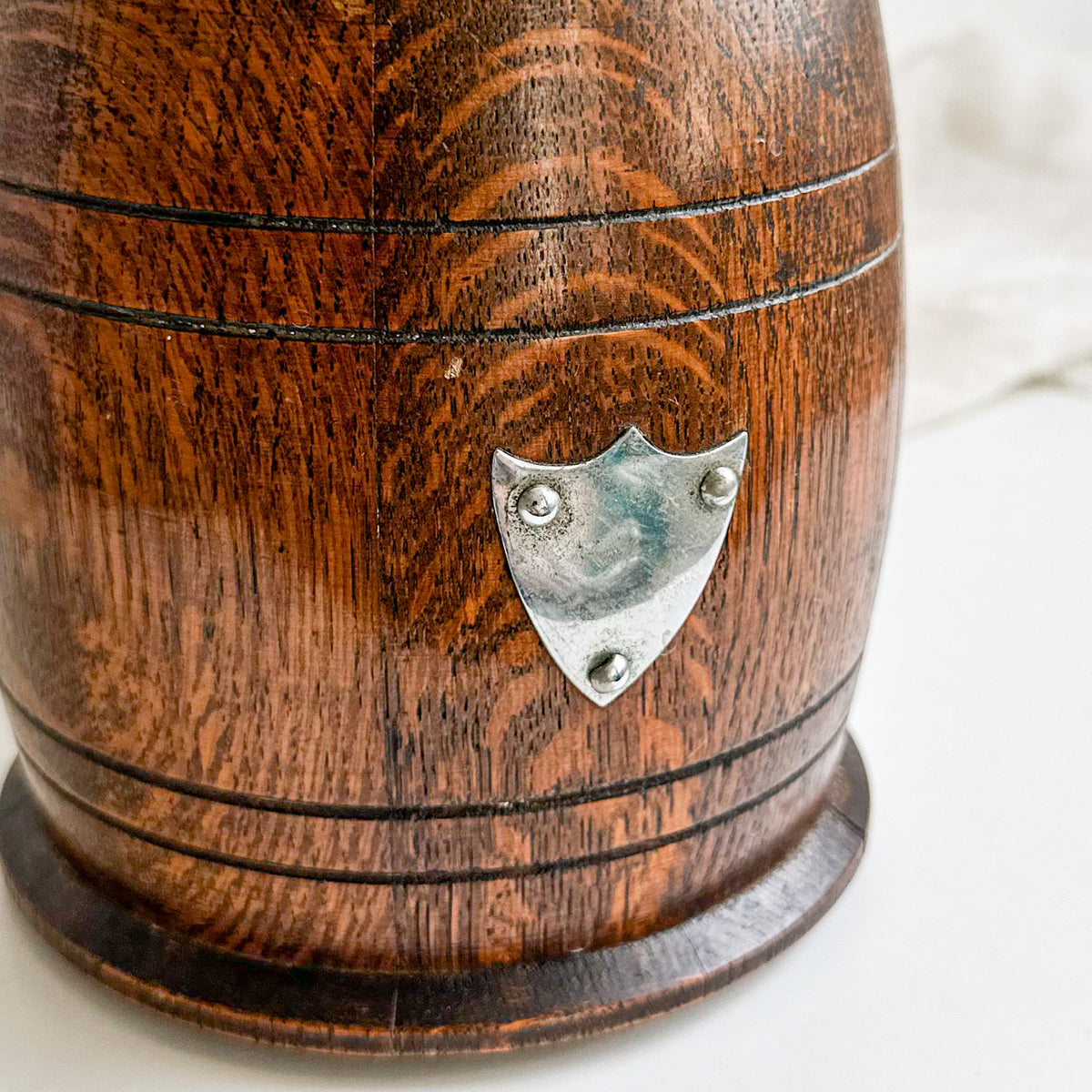 Oak Biscuit Barrel