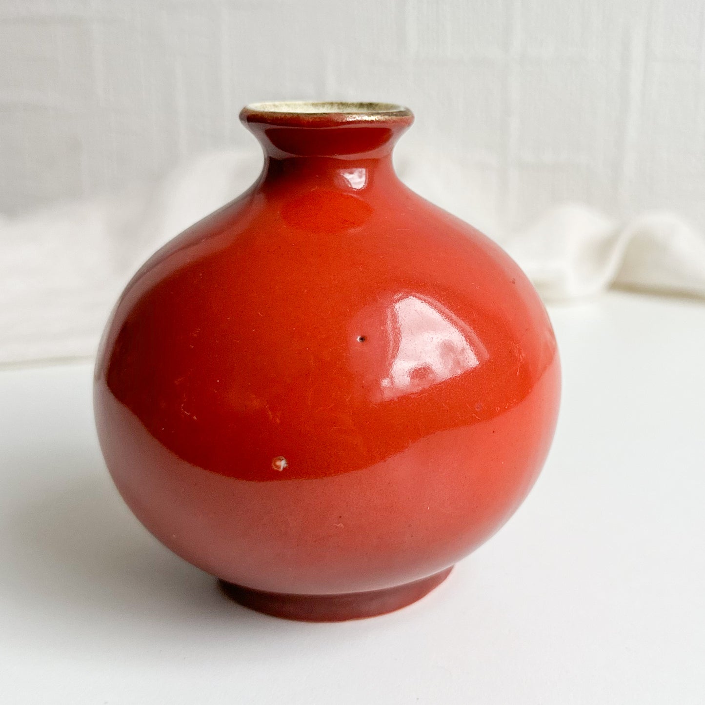 Antique Ball Shaped Bud Vase