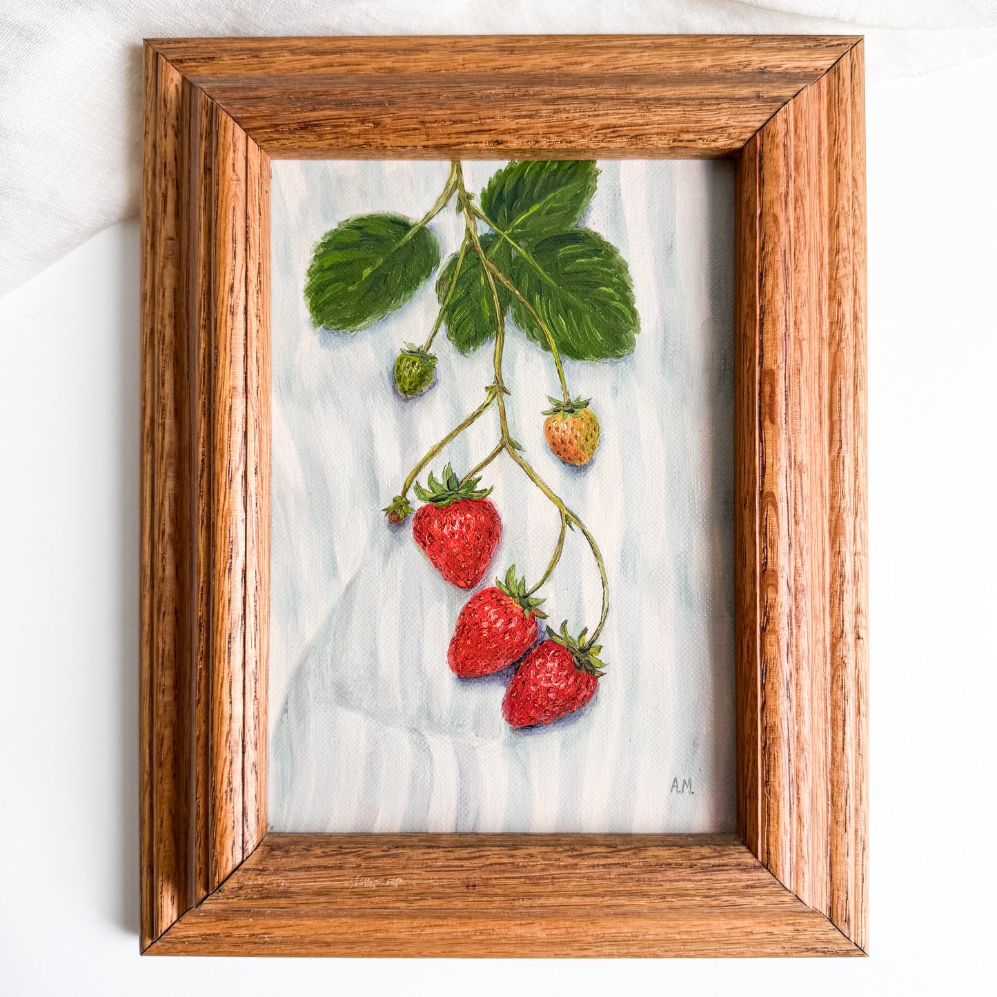 “A Taste of Summer” oil painting