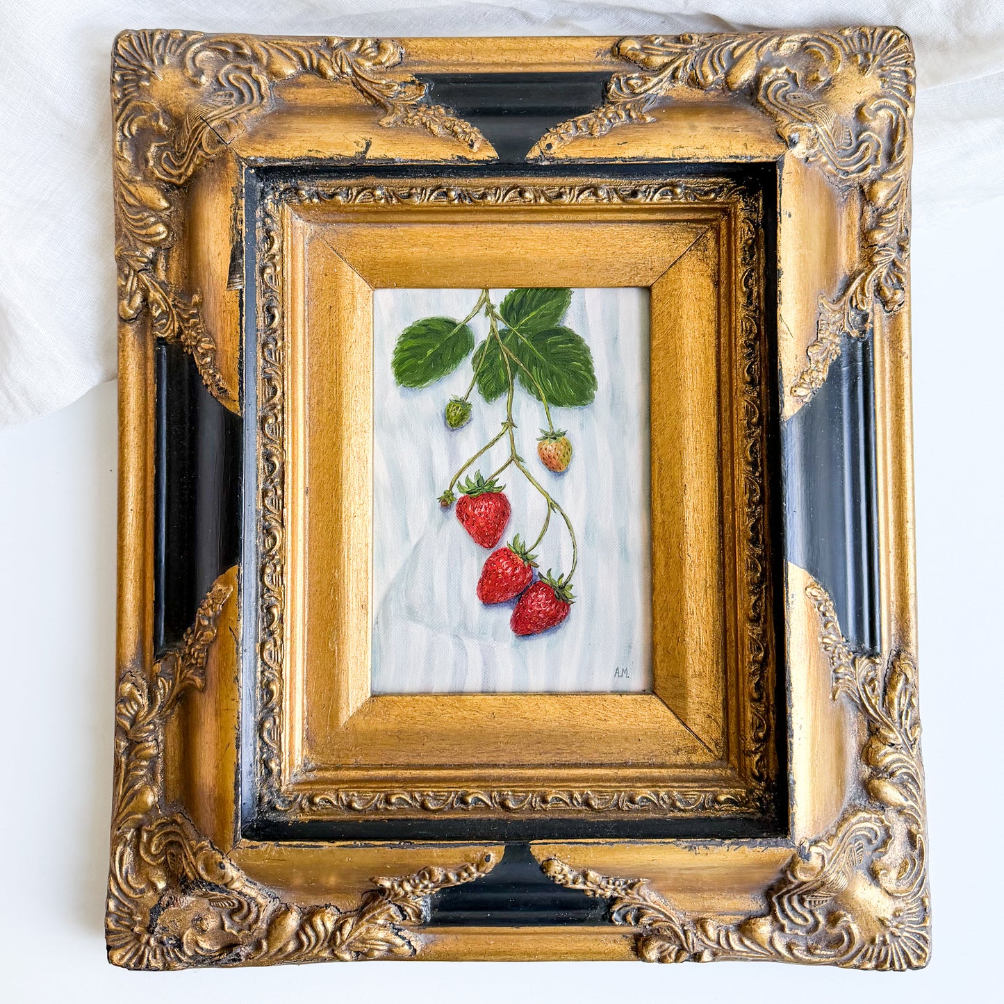 “A Taste of Summer” oil painting