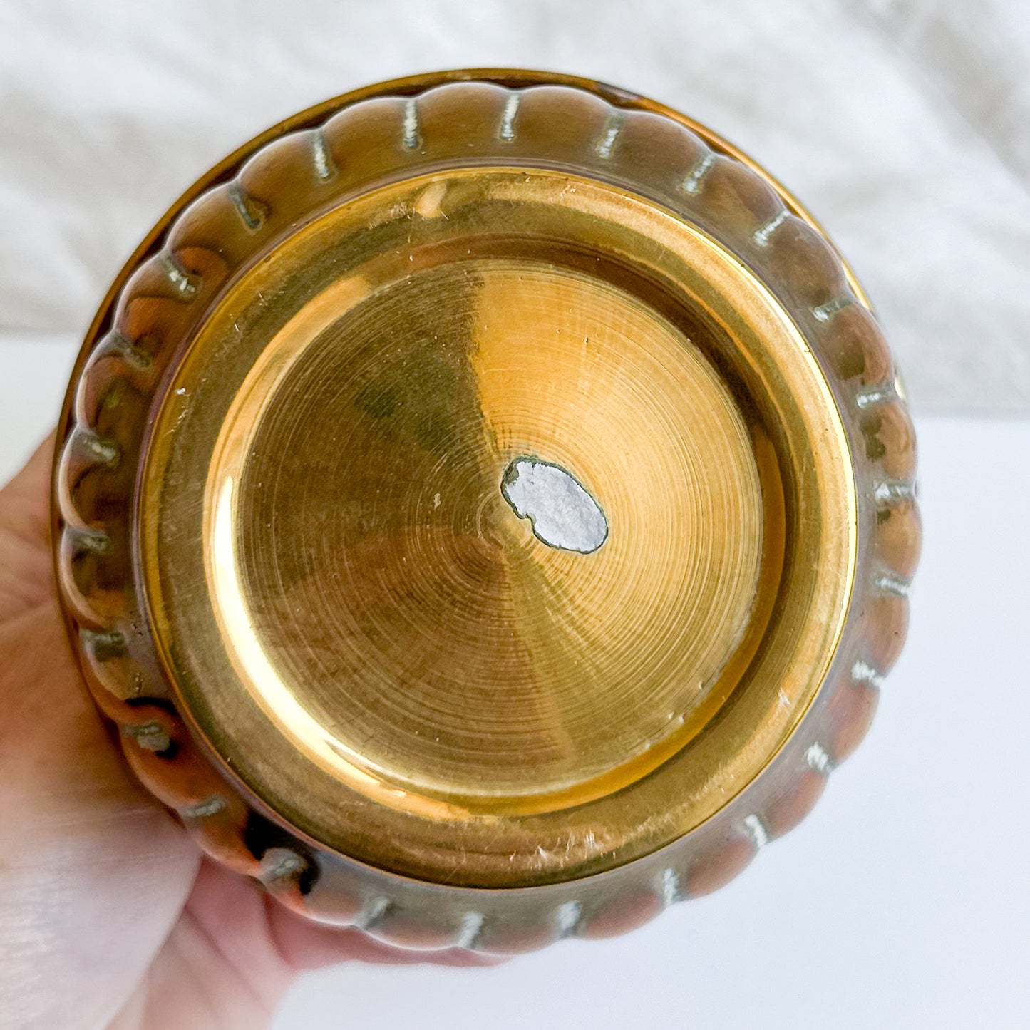 Brass Trinket Bowl / Basket