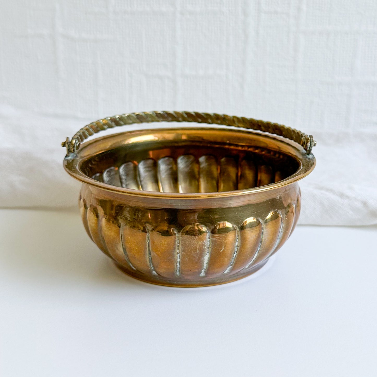 Brass Trinket Bowl / Basket
